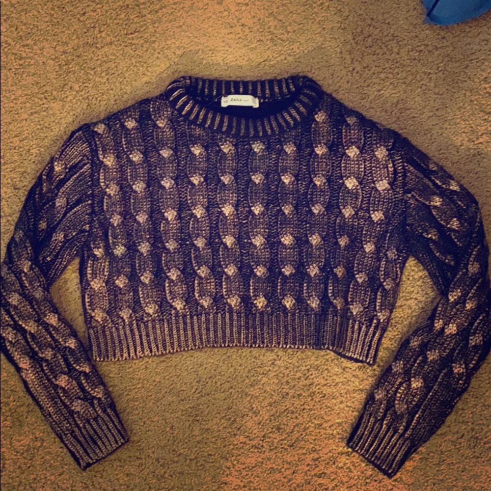 Cropped Zara sweater